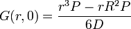 G(r,0) = \frac{rˆ3P - rRˆ2P}{6D}